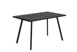 Стол обеденный Эклипс №1 - Альпийский шифер тёмный/Черный (МК Стиль)