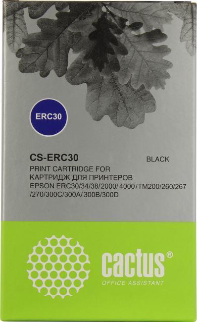 CACTUS ERC30 Картридж ленточный CS-ERC30 черный для Epson ERC 30/34/38 1600000 signs - фото 1 - id-p224155094