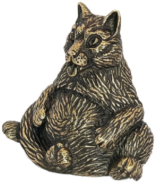Колокольчик коллекционный BronzaMania «Кот с большими бубенцами» - фото 3 - id-p203780845
