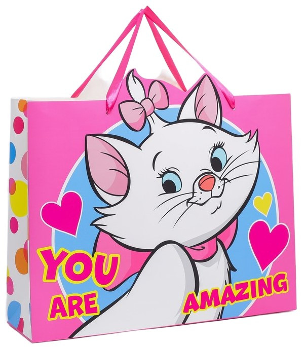Пакет подарочный из ламинированной бумаги «Коты аристократы» 40*31*11,5 см, You Are Amazing - фото 2 - id-p203780255