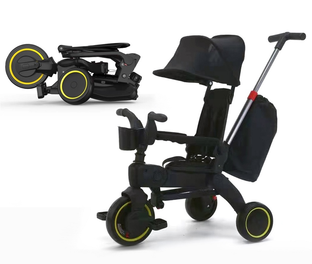 Трехколесный велосипед складной  Trike IT облегчённая рама,  цвет черный, арт. IT108919/BLACK