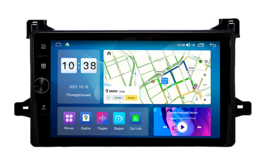 Штатная магнитола Parafar для Toyota Prius (2015) на Android 12.0 (3/32gb+4g) - фото 1 - id-p224155309