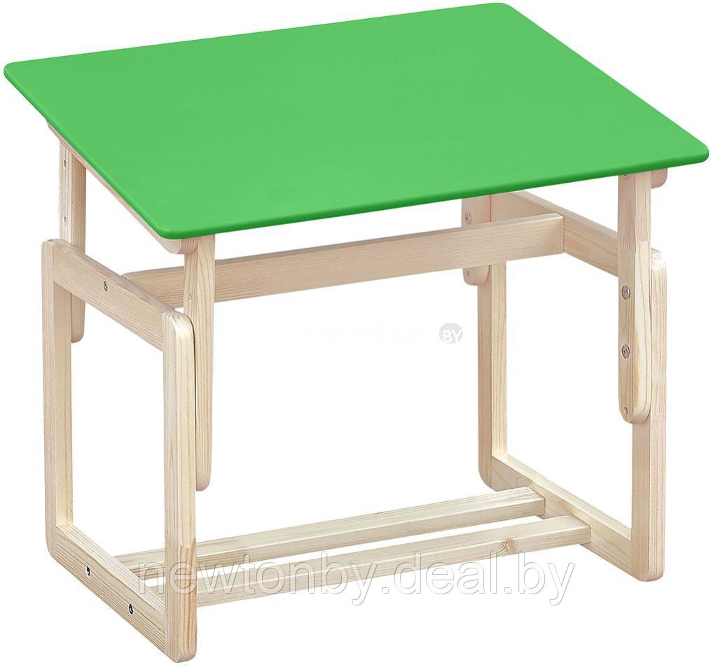 Детский стол Элегия Детский регулируемый (зеленый/лак) - фото 1 - id-p224155359