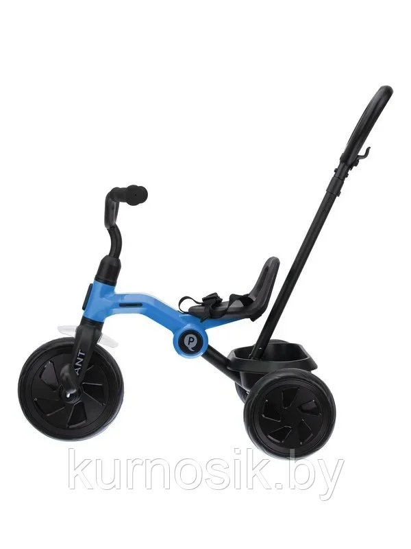 Детский велосипед трехколесный складной с ручкой Qplay ANT Plus Голубой - фото 2 - id-p224155431