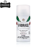 Пена для бритья PRORASO для чувствительной кожи с зеленым чаем и овсом