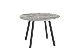 Стол обеденный Эклипс №2 - 2919 DMT Melatone/Черный (МК Стиль)