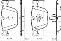 Тормозные колодки Bosch 0986494294