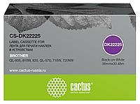 Картридж ленточный Cactus CS-DK22225 DK-22225 черный для Brother QL-800, 810W, 820, QL-570, 710W, 720NW