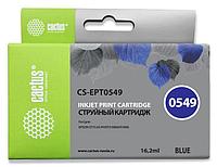 Cactus C13T05494010 Картридж струйный CS-EPT0549 синий для Epson Stylus Photo R800/ R1800 (16,2ml)