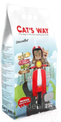 Наполнитель для туалета Cat's Way Natural Бентонитовый комкующийся без аромата / CTSWY-006-2 - фото 1 - id-p224156365