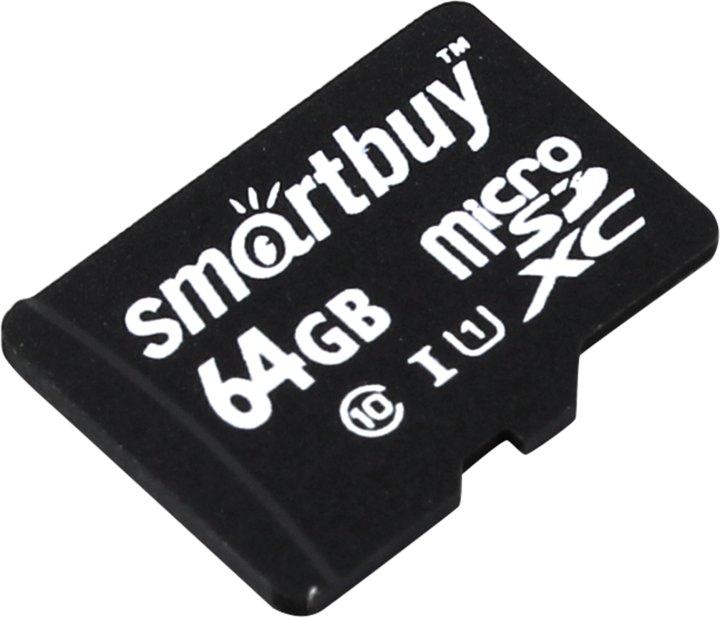 Карта памяти SmartBuy SB64GBSDCL10-00 microSDXC 64Gb Class10 - фото 1 - id-p224155546