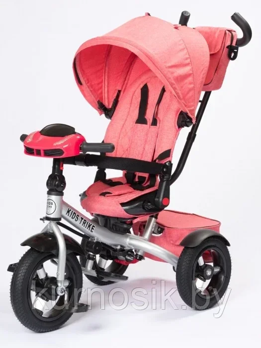 Детский велосипед трехколесный Kids Trike Lux Comfort, колеса 12\10 Розовый