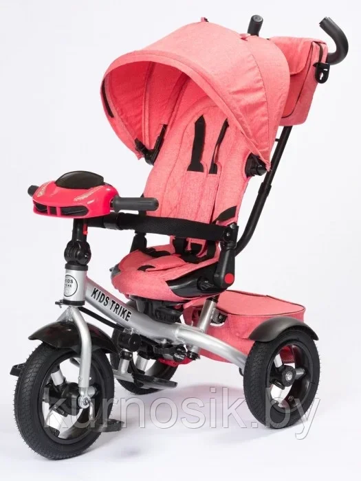 Детский велосипед трехколесный Kids Trike Lux Comfort, колеса 12\10 Розовый - фото 1 - id-p224160322