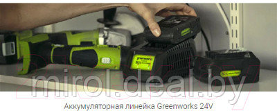 Аккумуляторная дрель-шуруповерт Greenworks GD24DD90 бесщеточная 24V / 3707507 - фото 4 - id-p224161354