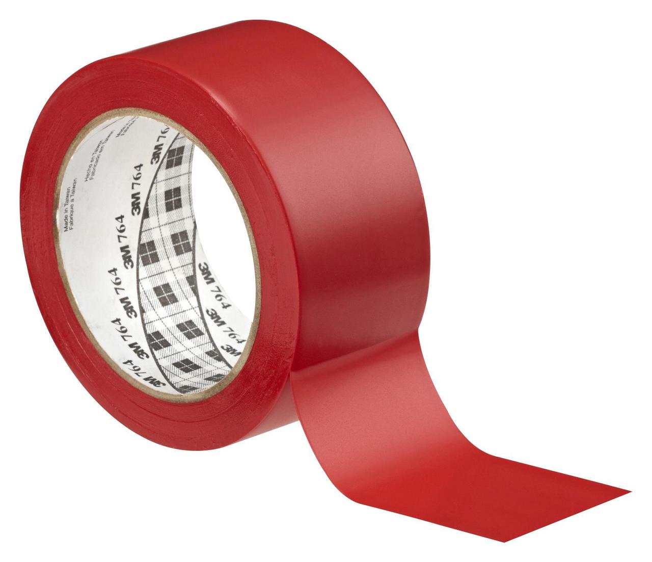 Виниловая клейкая лента для разметки пола  7641 3М  ,50мм х 33м (красная)