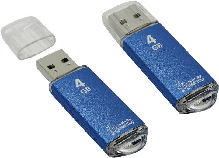 Накопитель SmartBuy V-Cut SB4GBVC-B USB2.0 Flash Drive 4Gb (RTL) - фото 1 - id-p224161720