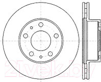 Тормозной диск Stellox 60209945VSX