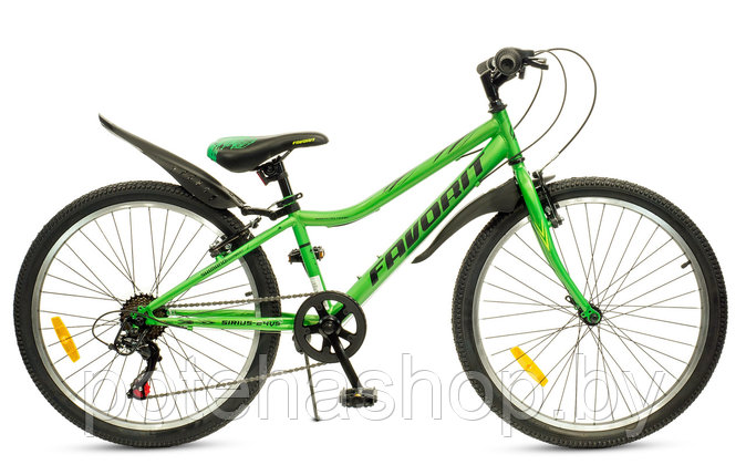 Двухколесный велосипед «FAVORIT» SIRIUS-24VS, SIR24V12GN, фото 2