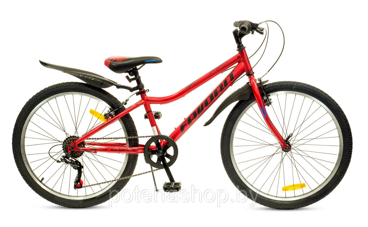 Двухколесный велосипед «FAVORIT» модель: SIRIUS-24VS, SIR24V12RD