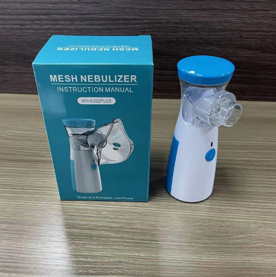 Портативный ультразвуковой небулайзер Mesh Nebulizer HH-W302 PLUS с насадками для детей и взрослых (3 насадки, - фото 10 - id-p224166090