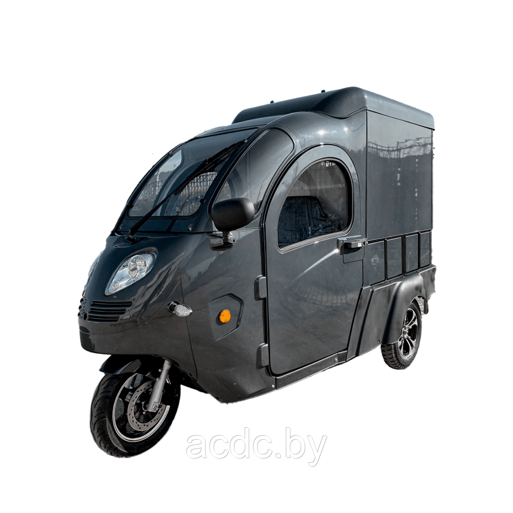 Электротрицикл грузовой GreenCamel Тендер E1200 (72V 2500W) кабина, BOX, понижающая - фото 3 - id-p220247588