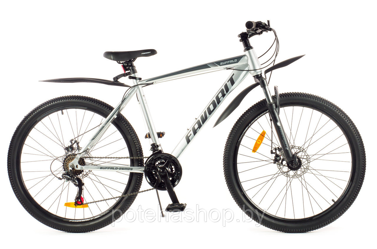 Двухколесный велосипед FAVORIT, модель BUFFALO-26MDS, BUF26MD19GR - фото 1 - id-p224169110