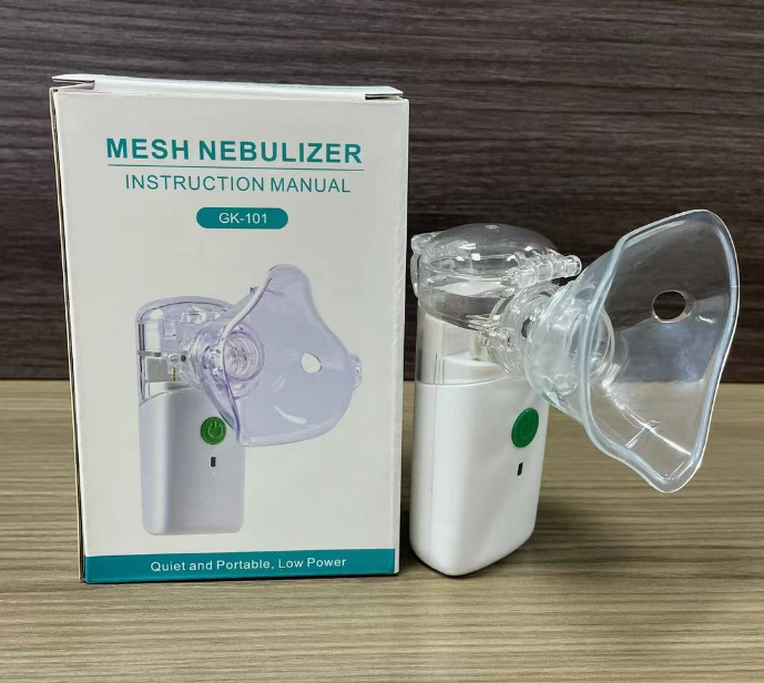 Портативный ультразвуковой небулайзер Mesh Nebulizer GK-101 с насадками для детей и взрослых (3 насадки) - фото 1 - id-p224169097