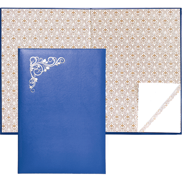 Папка адресная "deVENTE" A4 бумвинил синяя "Виньетка", арт. 3078701 - фото 1 - id-p224166215