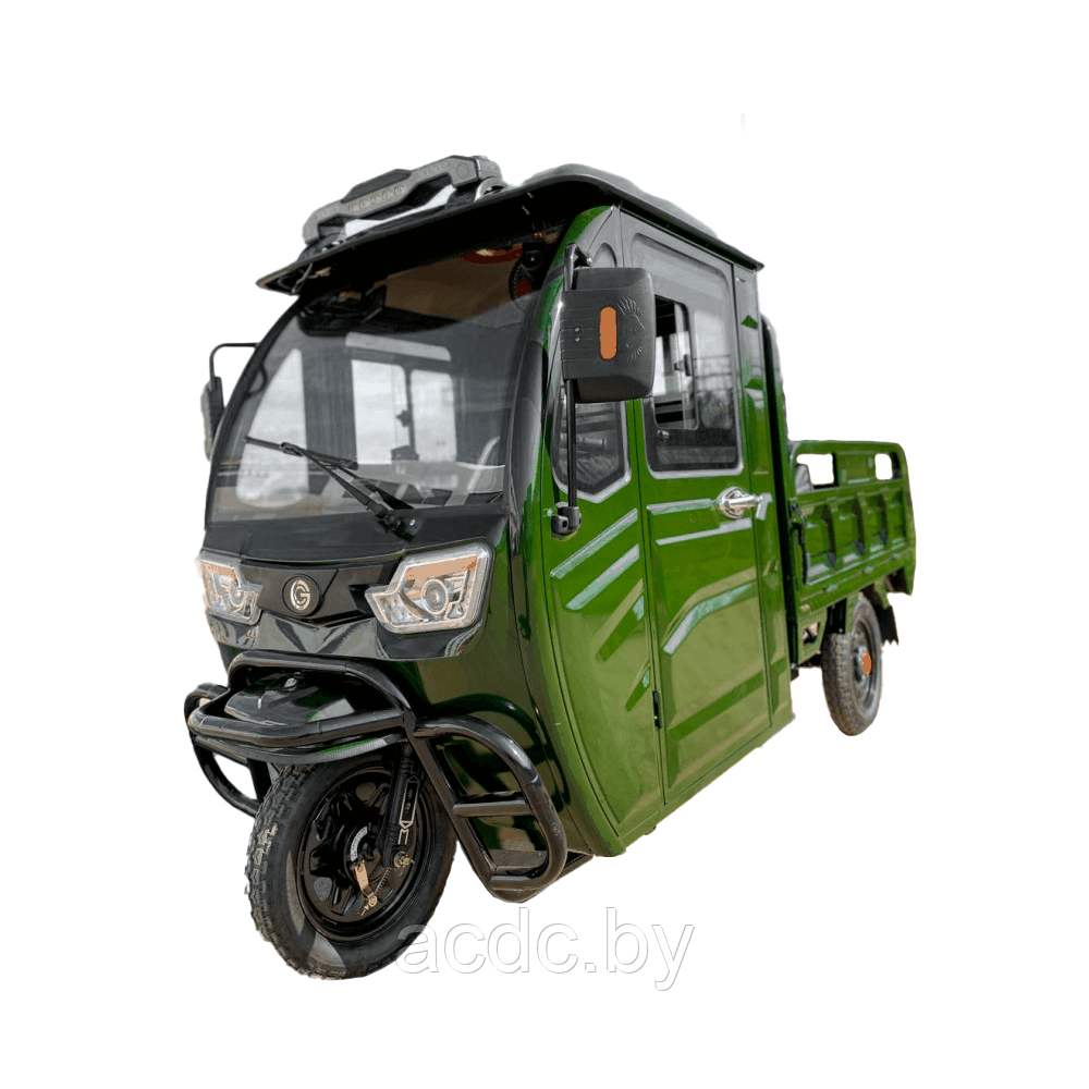 Электротрицикл грузовой GreenCamel Тендер D1500 (60V 1000W) кабина, понижающая - фото 2 - id-p220247579