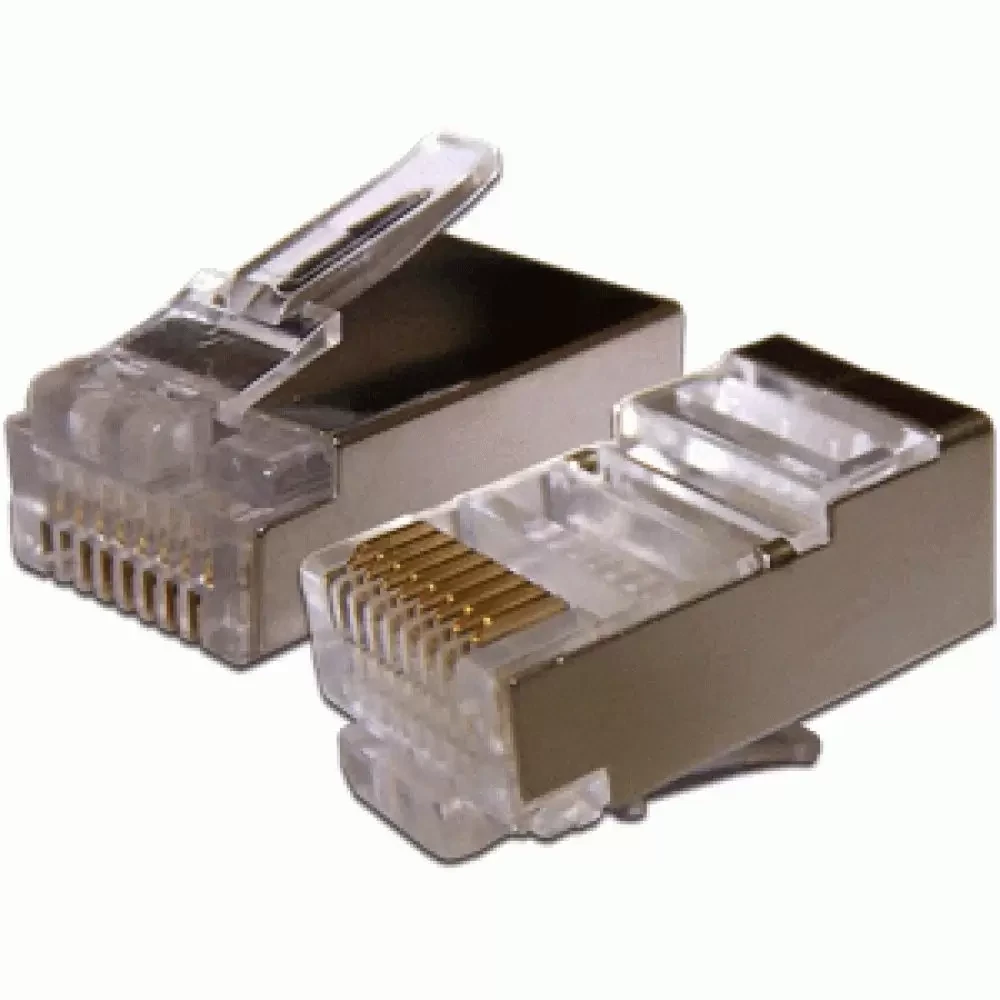 Коннектор RJ45 STP 8P8C, универсальный, cat.5e, 10 шт.уп - фото 1 - id-p223963517