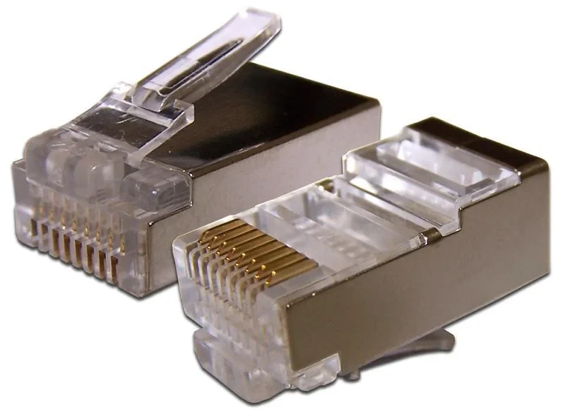 Коннектор RJ45 STP 8P8C, универсальный, для толстого кабеля, cat.6, 10 шт.уп - фото 1 - id-p223963519