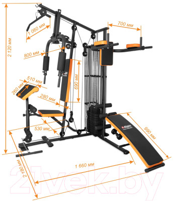 Силовой тренажер Alpin Multi Gym GX-400 - фото 8 - id-p224178933