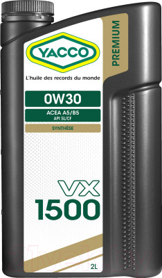 Моторное масло Yacco VX 1500 0W30 - фото 1 - id-p224174190