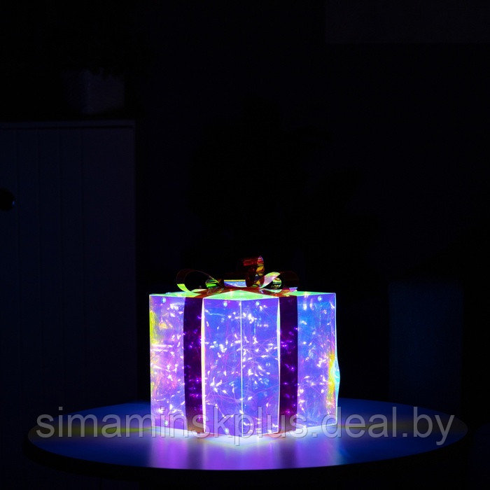 Фигура светодиодная SHINE "Подарок" 16 см, 220V, БЕЛЫЙ - фото 5 - id-p224180679