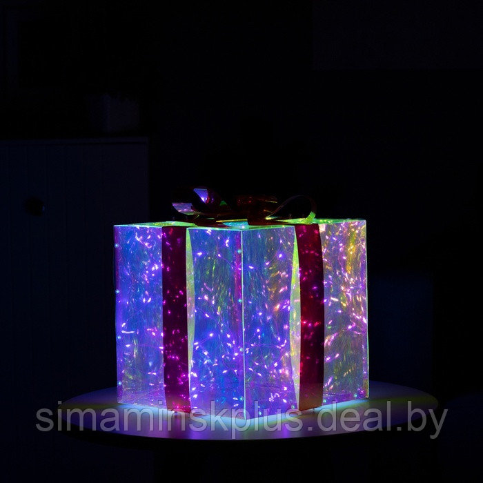 Фигура светодиодная SHINE "Подарок" 25 см, 220V, БЕЛЫЙ - фото 5 - id-p224180681