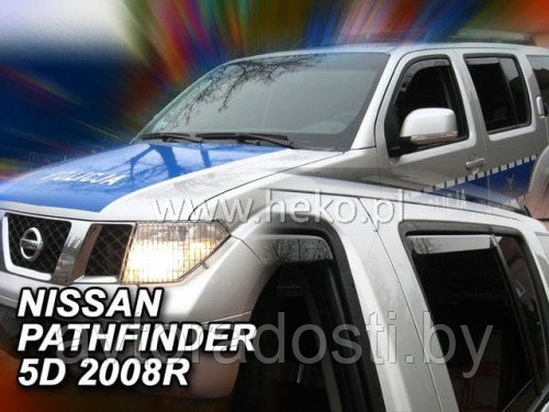 Ветровики вставные для Nissan Pathfinder R51 (2005-2012) / Ниссан Патфайндер [24253]  (HEKO)