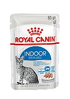 Royal Canin Indoor Sterilised Loaf влажный корм в паштете для взрослых кошек, 85г., (Австрия)