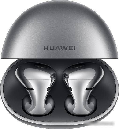 Наушники Huawei FreeBuds 5 (мерцающий серебристый, международная версия) - фото 3 - id-p224180073