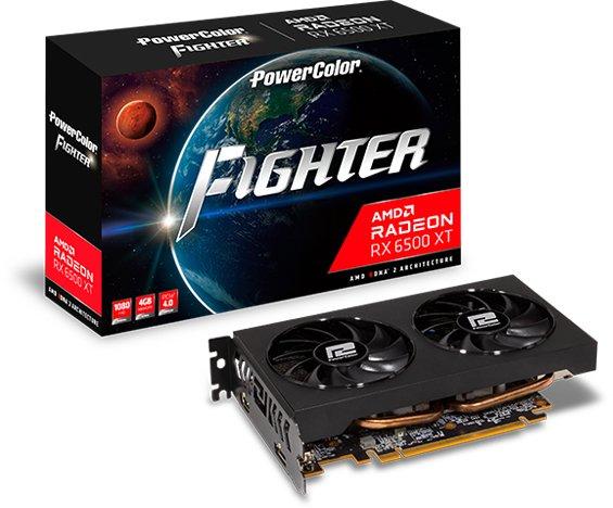 Видеокарта PowerColor Fighter Radeon RX 6500 XT 4GB GDDR6 AXRX 6500 XT 4GBD6-DH/OC - фото 2 - id-p224180312