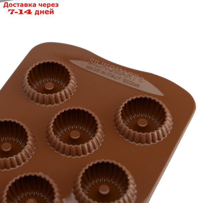 Форма для приготовления конфет Choco crown 11×24 см, силиконовая - фото 3 - id-p224148299