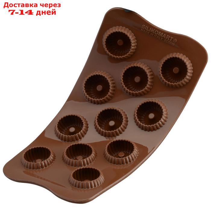 Форма для приготовления конфет Choco crown 11×24 см, силиконовая - фото 7 - id-p224148299