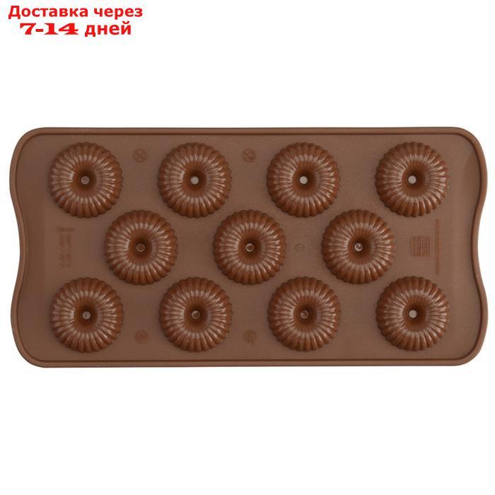 Форма для приготовления конфет Choco crown 11×24 см, силиконовая - фото 8 - id-p224148299