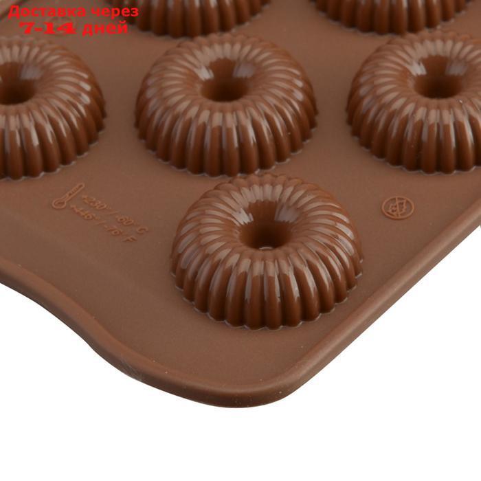 Форма для приготовления конфет Choco crown 11×24 см, силиконовая - фото 9 - id-p224148299