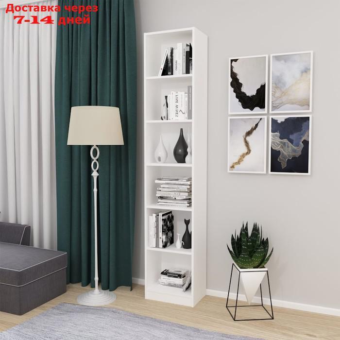 Стеллаж Home Smart, вертикальный, 6 секций, размер 40x28x202 см, цвет белый - фото 3 - id-p224146299