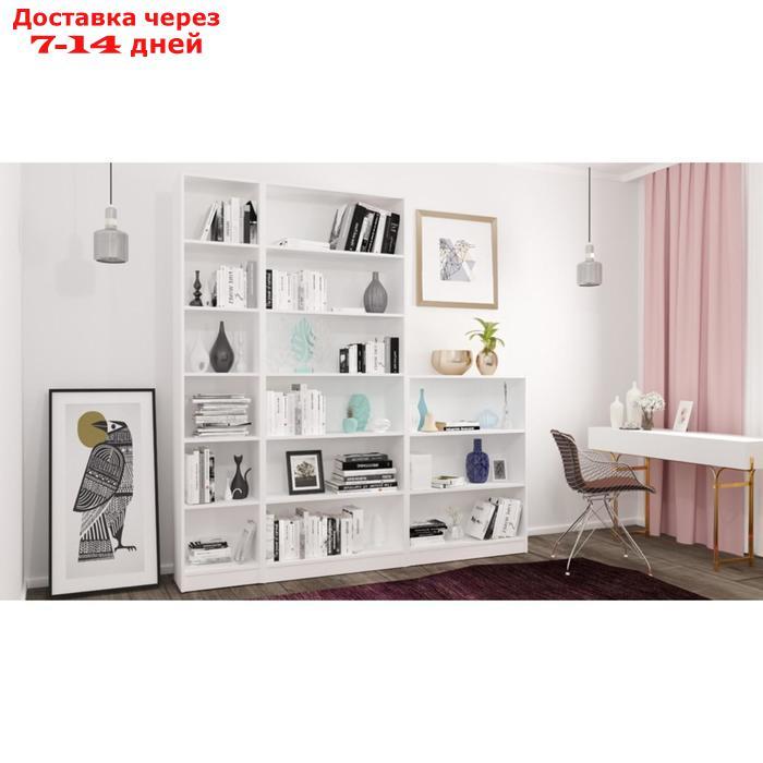 Стеллаж Home Smart, вертикальный, 6 секций, размер 80x28x202 см, цвет белый - фото 4 - id-p224146306