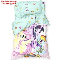 Постельное белье 1,5 сп "Pony team" My Little Pony 143*215 см, 150*214 см, 50*70 см -1 шт