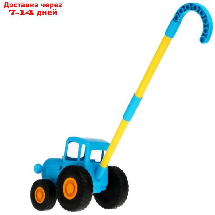 Каталка музыкальная "Синий трактор" с палкой - фото 6 - id-p224146324