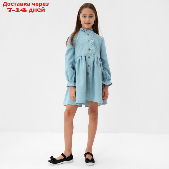 Платье для девочки MINAKU, цвет голубой, размер 146 - фото 3 - id-p224150820