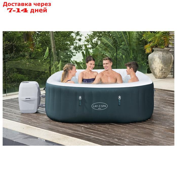 SPA бассейн Ibiza AirJet, 180 x 180 x 66 см, фильтр-насос, тент, дозатор для химии, 60015 Bestway - фото 8 - id-p224150825