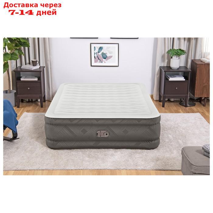 Кровать надувная Queen, 203 x 152 x 46 см, со встроенным электронасосом, 69050 Bestway - фото 2 - id-p224150826